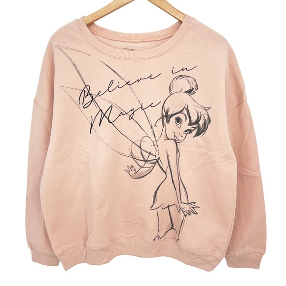 NWOT Believe in Magic Tinkerbell Sweatshirt Women’s Large - Picture 1 of 6